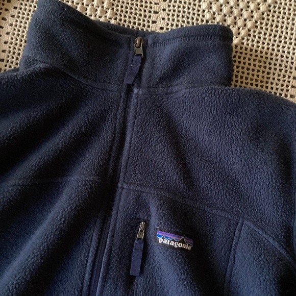 Navy blue Patagonia synchilla zip up jacket - Picture 1 of 5